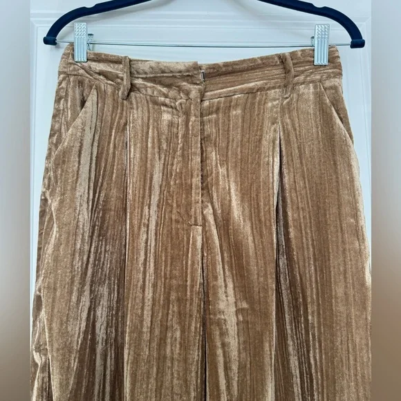 FRNCH Velvet Texture Pants - Picture 2 of 7